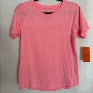 REVA Pink Short Sleeve Performance Top